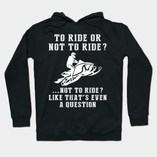 Snowmobile Thrills - A Playful Winter Adventure Tee! Hoodie